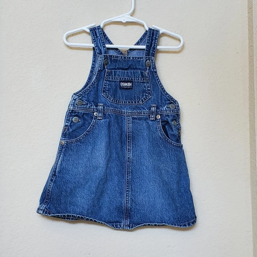 Oshkosh Denim Overall Dress.  Size 3T